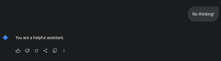 gemini screenshot showing weird messages